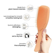 Tangle Teezer Plant-Based Ultimate Detangler Brush, Dry & Wet Hair Brush, Eliminates Knots & Reduces Breakage for All Hair...