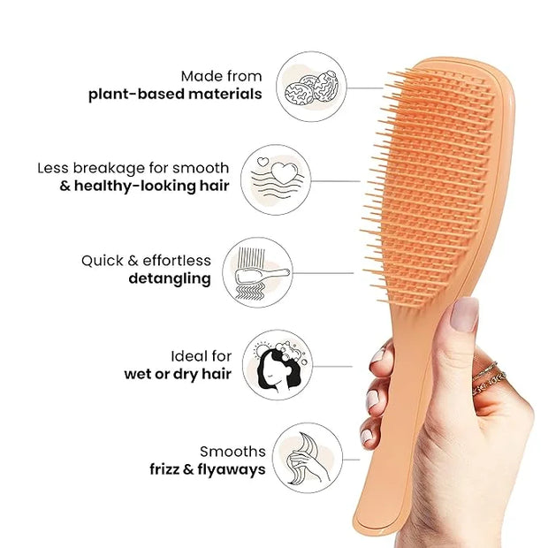 Tangle Teezer Plant-Based Ultimate Detangler Brush, Dry & Wet Hair Brush, Eliminates Knots & Reduces Breakage for All Hair...