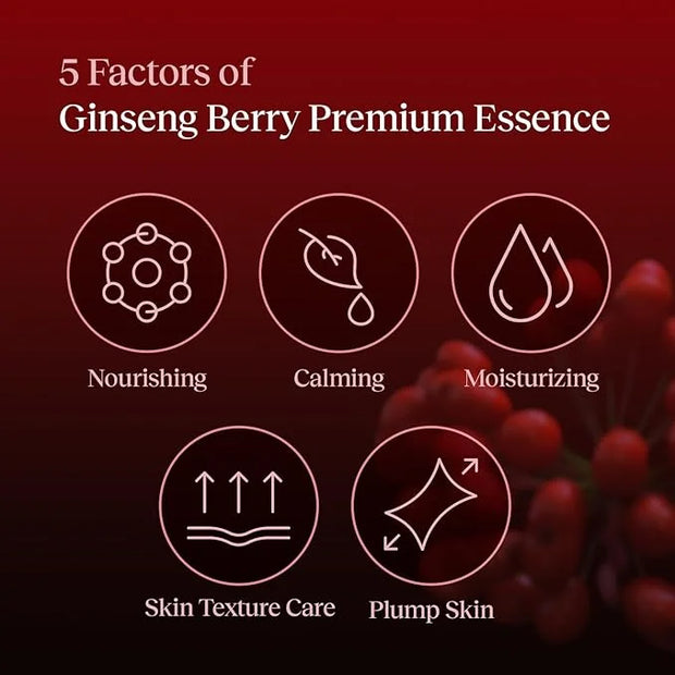 Ginseng Berry Premium Moisturizing Toner Essence with Ginseng Berry Fermentation Filtrate (Essence 6.08 fl.oz) - Product I...
