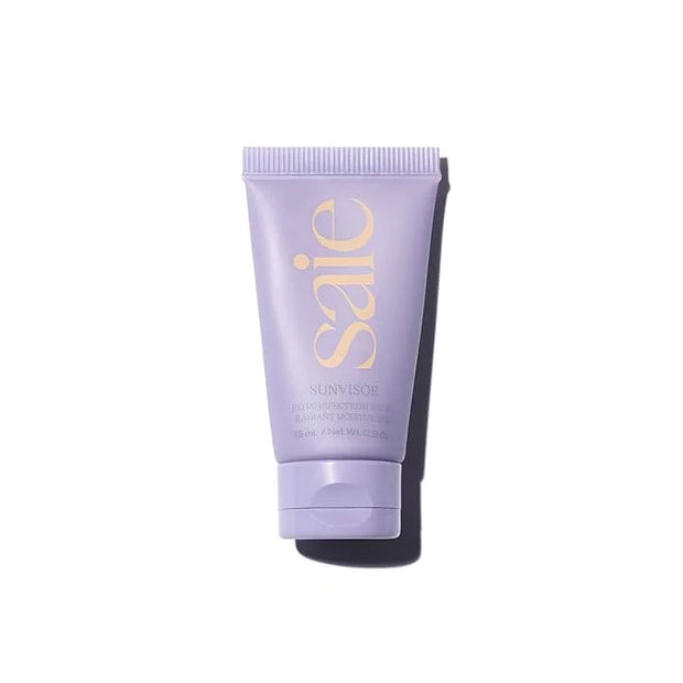 Saie Mini Sunvisor Broad Spectrum Face Sunscreen Moisturizer SPF 35 - Hydrating Daily Sunscreen with 100% Sheer Mineral Zi...