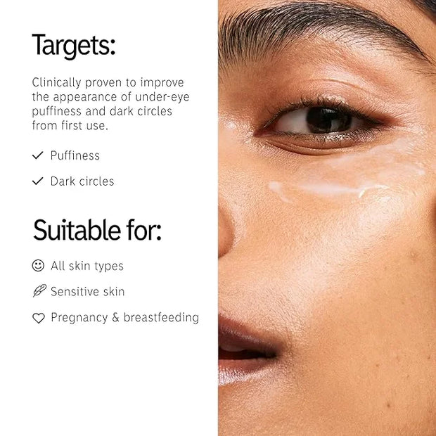The INKEY List Caffeine Eye Cream Duo, Reduce Eye Puffiness and Dark Circle, Blur Fine Lines, 0.5 fl oz (2 Pack) - Product...