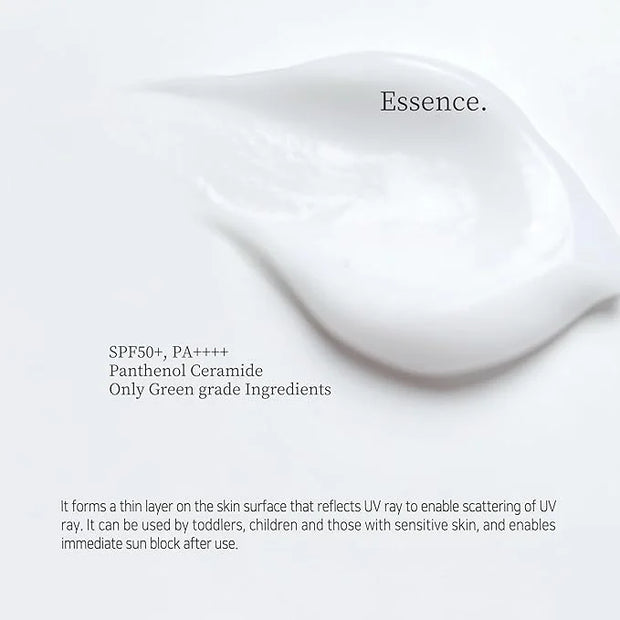 PESTLO Safe Recipe Sun Essence SPF 50+ PA++++ 1.69 Fl Oz 100% Mineral - Korean Sunscreen, Non-greasy, Light-weight, Dual-F...
