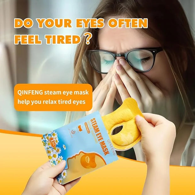 18 Packs Steam Eye Mask for Dry Eyes 40Mins Self Heating Masks Cornea Care Disposable Warm Eye Compress Sleep Mask for Red...
