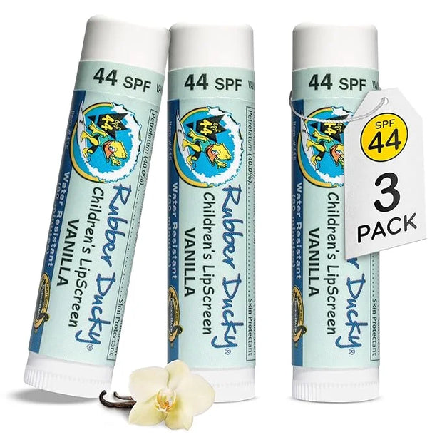 Rubber Ducky | Lip Sunscreen SPF 44, Vegan Lip Balm for Kids with Vitamin E, UV Lip Balm with SPF 44 for Sensitive Lips | ...