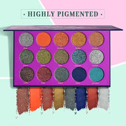 Dito 15 Color Jungle Eyeshadow Palette With 2Pcs
