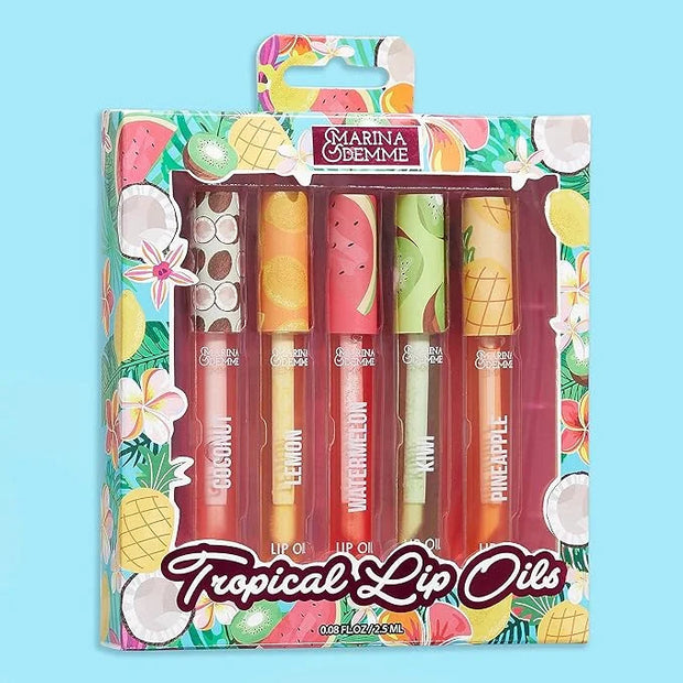 Marina and Demme 5 Piece Tropical Lip Oil Glosses
