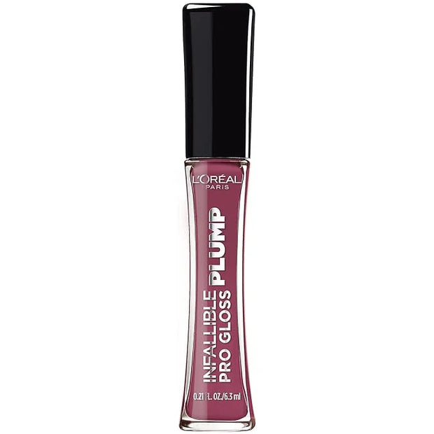 L'Oreal Paris Infallible Pro Gloss Plump Lip Gloss with Hyaluronic Acid, Long Lasting Plumping Shine, Lips Look Instantly ...