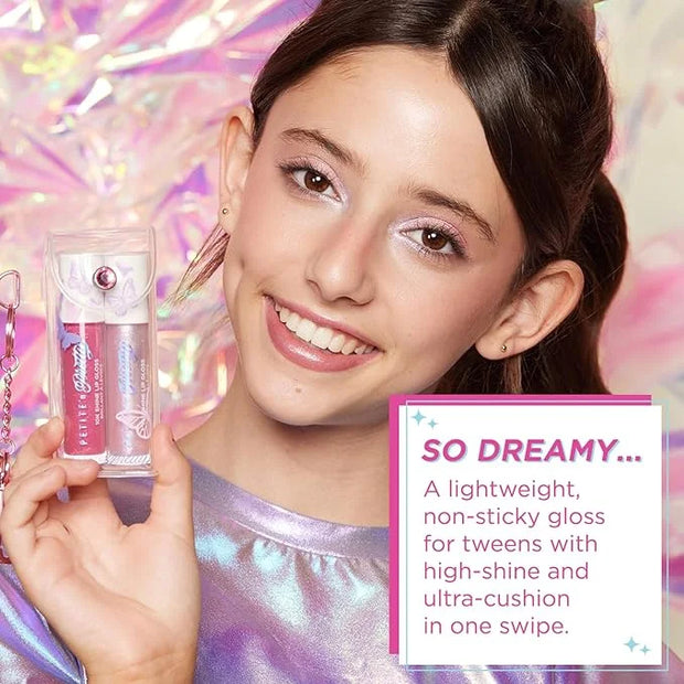 Petite 'N Pretty So Dreamy 10K Shine Lip Gloss Duo—Makeup for Girls, Kids, Tweens, Teens—High Shine, Lightweight, Made in ...