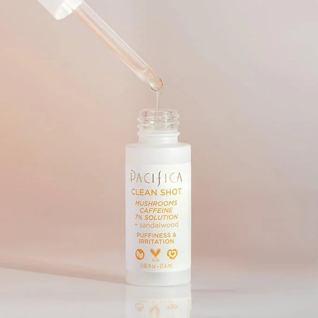 Face Serum by Pacifica - Clean Shot Hyaluronic Acid 5% Solution with Rose, Jasmine & Peony – Hydrating Facial Serum for Al...