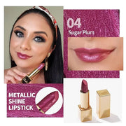 Oulac Metallic Lipstick Set- Dark Lipcolor with Moisturizing Formula, Vegan Beauty, Full-Coverage Lip Color, Christmas Gif...