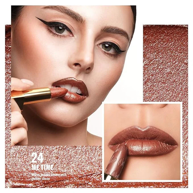 Oulac Lipstick & Lipliner Set 3PCS High Impact Lipcolor with Moisturizing Formula, Vegan Beauty, Full-Coverage Lip Color, ...
