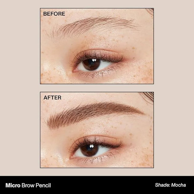 Morphe Micro Dual Eyebrow Pencil - Dual-Ended Brow Pencil Featuring a Retractable, Ultra-Precise, Pointed Tip - Richly Pig...