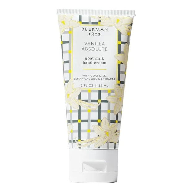 Beekman 1802 Pure Goat Milk Hand Cream, Vanilla Absolute - Scented - 2 oz - Moisturizing Lotion for Dry Skin - Anti-Aging ...