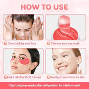 AMY'S DIARY 24K Gold Eye Mask Under Eye Patches (30 Pairs)- Puffy Eyes & Dark Circles Treatments,Reduce Under Eye Bags and...