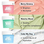 I DEW CARE Wash Off Face Mask Gift Set - Mini Scoops | Hyaluronic Acid, Korean Self Skincare, Facial Treatment, Vegan, Cru...