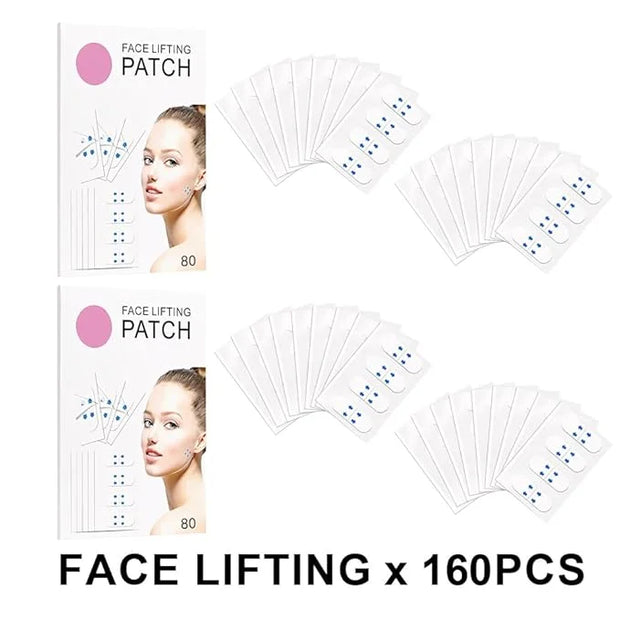 Kaely 160 Pcs Instant Face Lift Tape,Antiaging Body Shaping Tape,Neck Lifting Tape for Saggy Skin,Facelift Tape and Bands ...