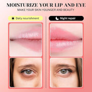 40 Pcs Lip Masks & Under Eye Masks, 24K Gold Gel Crystal Collagen Under Eye Patches for Puffy Eyes and Dark Circles, Effec...