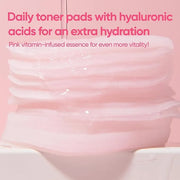BANILA CO Clean it Zero Pink Hydration Toner Pad | Vegan Korean 3-Layered Pads | Hyaluronic Acids and Vitamin Complex to M...