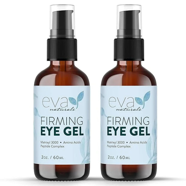 Eva Naturals Anti-Aging Eye Gel - Luxurious Hydrating Under Eye Cream For Dark Circles and Puffiness, Bags, Crows Feet, Wr...