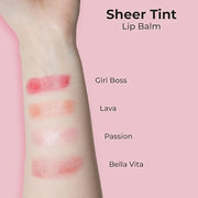 MCoBeauty Sheer Tint Lip Balm, Lava,
