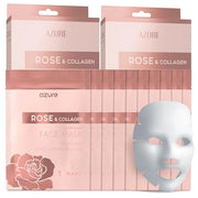 AZURE Rose & Collagen Hydrating Under Eye Pads - Anti Aging, Revitalizing & Moisturizing Eye Mask Patches - Reduces Fine L...