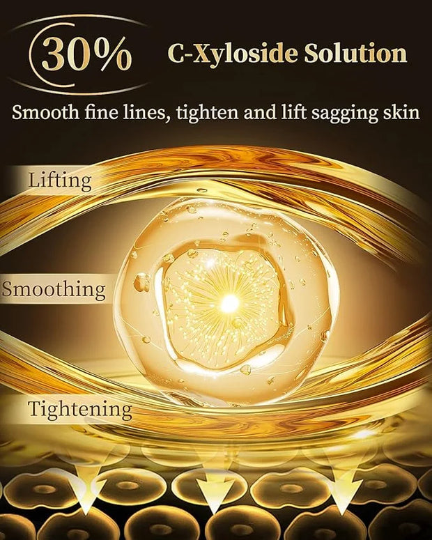 Eye Cream Anti Aging with 30% C-Xyloside Solution, Supramolecular Infiltration Technology for Wrinkles, Caffeine Eye Cream...