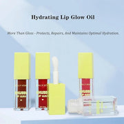 Lip Glow Oil - Hydrating Lip Oil Tinted, Long Lasting Plumping Lip Balm Lip Care Moisturizing Lip Gloss (# 6) - Product Image