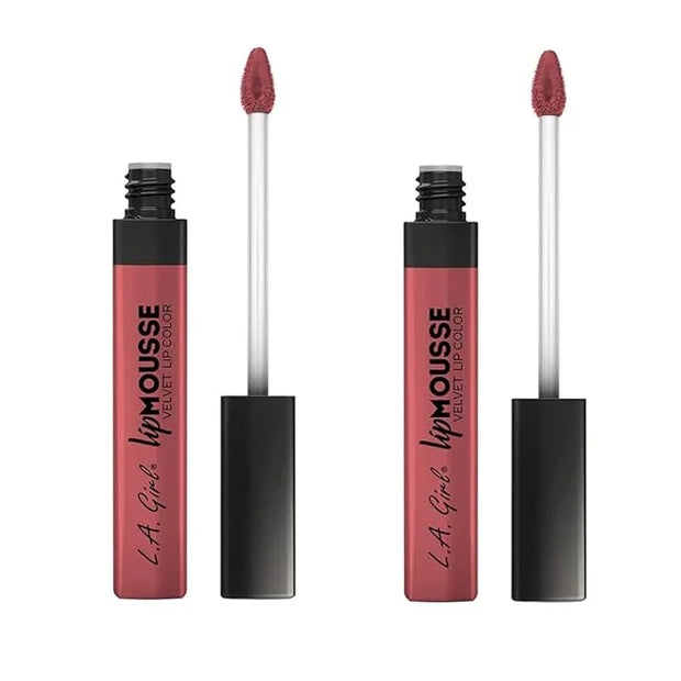 Pack of 2 L.A. Girl Lip Mousse Velvet Lip Color, Squad GLC781 - Product Image