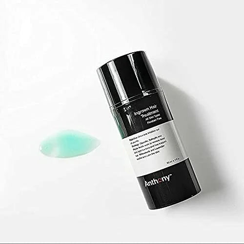 Anthony Ingrown Hair Treatment for Men (Pack of 2) – Gel Solution to Calm Down Razor Burn – Scar and Redness Eliminator, B...