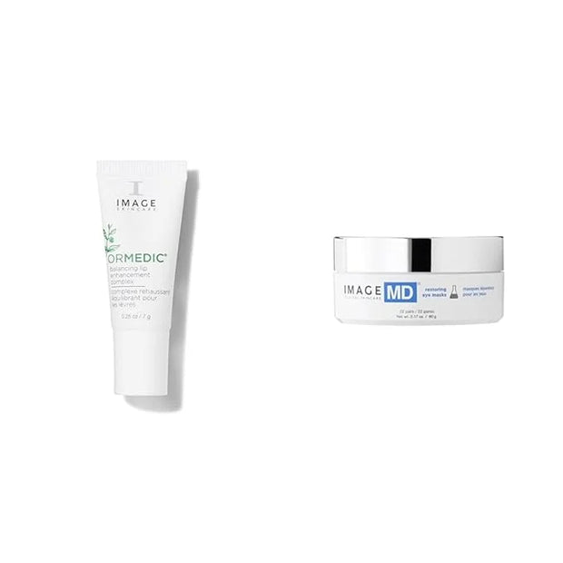 Sparkle & Glow IMAGE Skincare Gift Set - ORMEDIC pH Balancing Lip Enhancement Complex + IMAGE Skincare, IMAGE MD Restoring...