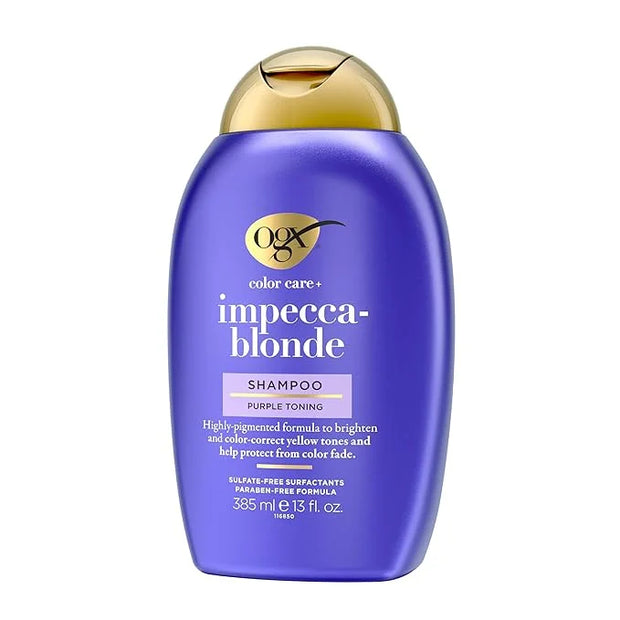 OGX Impecca-Blonde Purple Toning Shampoo, 13 fl oz - Product Image