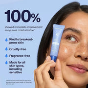 Curology Hydro+ Eye Gel, Hydrating Under Eye Cream with Hyaluronic Acid and Caffeine, 0.5 fl oz - Product Image