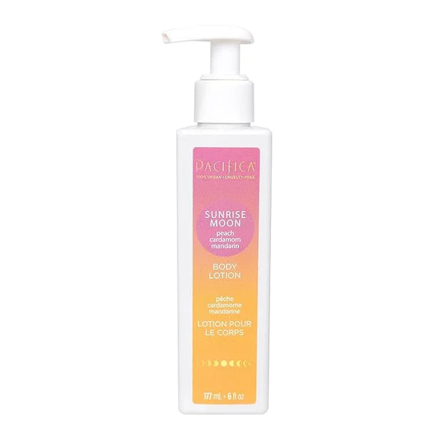 Pacifica Body Lotion - Sunrise Moon Body Moisturizer -Plant Powered Aromatherapy Peach, Cardamom & Mandarin Scented -w/She...