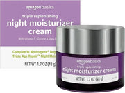 Amazon Basics Triple Replenishing Moisturizer, Night Cream, 1.7 Ounces, 1-Pack - Product Image