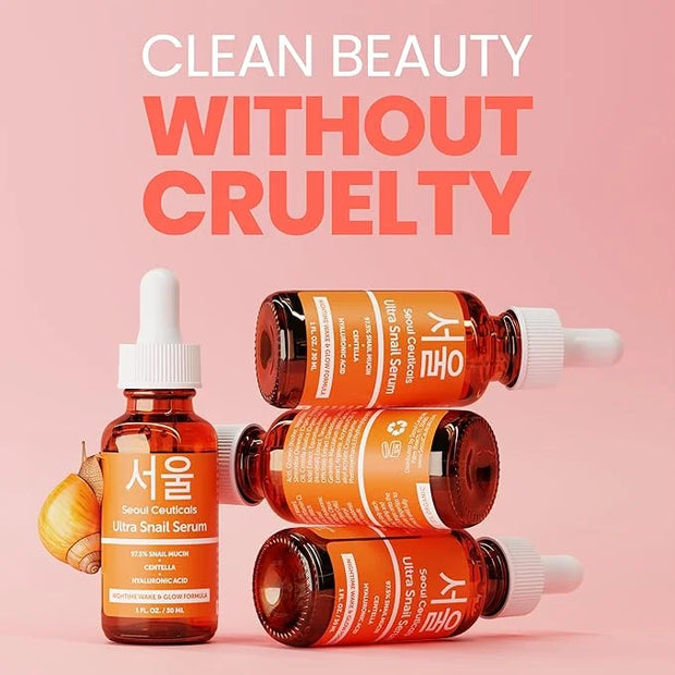 Korean Skin Care Set - Snail Mucin Glow Kit Contains Snail Hyaluronic Acid Serum + Snail Turmeric Mask + Snail Eye Cream +...