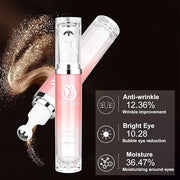 5% Caffeine Eye Serum, Eye Cream with 360°Massage Ball for Dark Circles and Puffiness, Fine Lines and Under Eye Bags, 0.5 ...