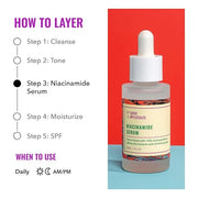 Good Molecules Niacinamide Serum - 10% Niacinamide Balancing B3 Facial Serum for Acne, Tone, Texture - Brightening and Hyd...