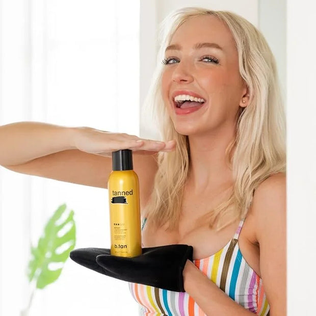 b.tan Self Tanner Bronzing Mist | Fast, 1 Hour Express Sunless Tanning Spray, No Fake Tan Smell, Dark Bronzing Glow, Face ...