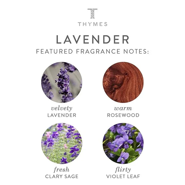 Thymes Travel Set and Beauty Bag - Contains Body Wash, Body Lotion & Hand Cream - Lavender - Product Image