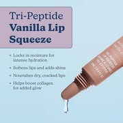 Blume Tri-Peptide Vanilla Lip Balm - Superbalm Lip Moisturizer with Shea Butter and Squalane to Deeply Hydrate & Heal Dry,...