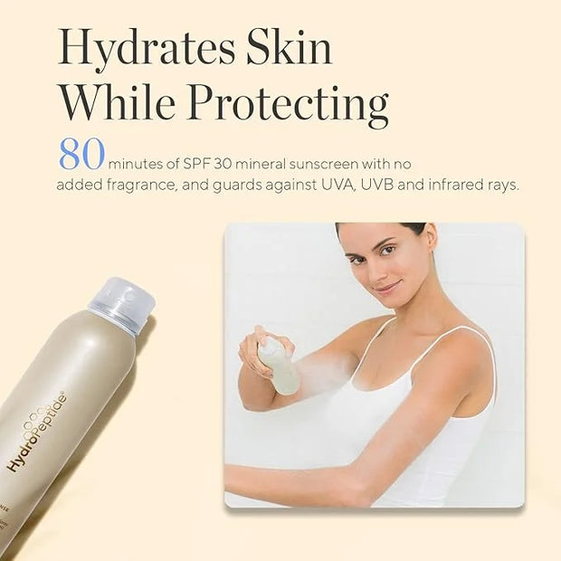 HydroPeptide Solar Defense Body SPF 40, Broad Spectrum, Water Resistant Sunscreen, Hydrates and Soothes, 6 Ounce