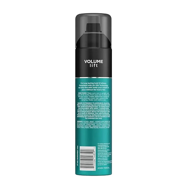 John Frieda Volume Lift Hairspray, Volumizing Hairspray with Air-Silk Technology for Fine or Flat Hair, Adds Body, Long-La...