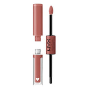 NYX PROFESSIONAL MAKEUP Shine Loud, Long-Lasting Liquid Lipstick with Clear Lip Gloss - Magic Maker (Dusty Nude Mauve) - P...