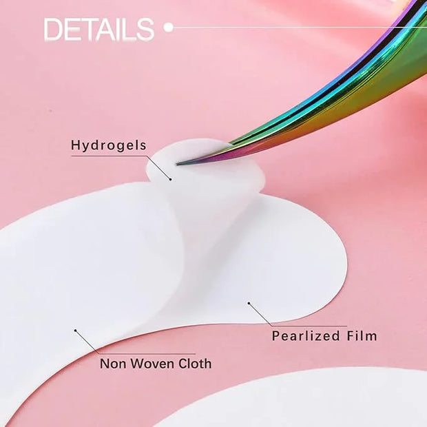 110 Pairs C. ARTIST 100% Natural Eyelash Extension Under Eye Gel Pads patches kit Collagen Aloe Vera Hydrogel Eye Patches ...