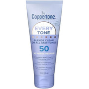 Coppertone Every Tone Sunscreen Lotion SPF 50, Lightweight, Rubs on Clear Sunscreen for All Skin Tones, Formulated with No...