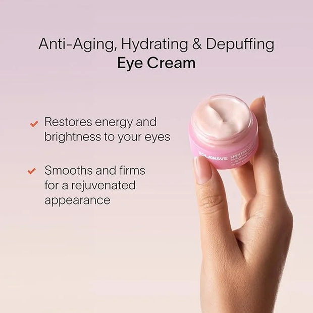 Solawave LightBoost Eye Cream | Reduces Appearance of Dark Circles, Puffiness, & Under Eye Bags | Anti Aging, Wrinkle Smoo...