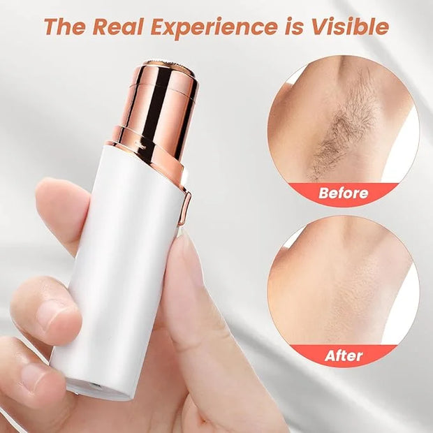 Facial Hair Removal for Women- as Seen on TV Painless Face Shaver -Painless Womens Facial Hair Remover with 2 Replacement ...