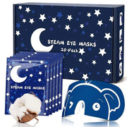 21 Packs Men's Steam Eye Mask, 3D Self Heated, Natural Cotton, Steam Eye Mask for Sleeping, Relaxation, Disposable, Spa, T...