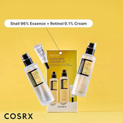 COSRX Glass Skin Starter Set + Hydrogel Mask 3EA- Snail 96% Essence Duo and Glass Glow Hydrogel Collagen Face Mask, Travel...
