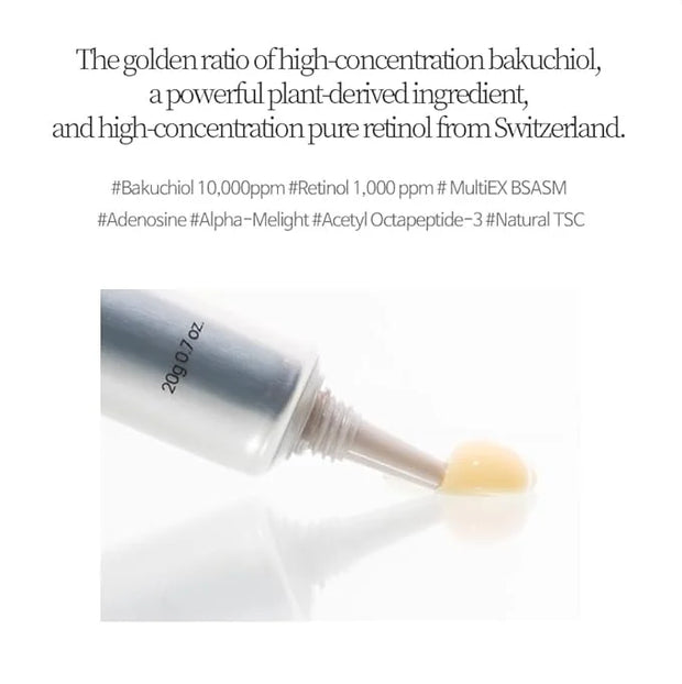 Bakuchiol Retinol Eye Cream 0.7 fl.oz (20g) | Eye Cream for Dark Circles, Puffiness & Wrinkles - Product Image